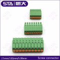 2.5mm 2.54mm 3.81mm 5.08mm phoenix dinkle Deca pcb spring pluggable termianl block connector